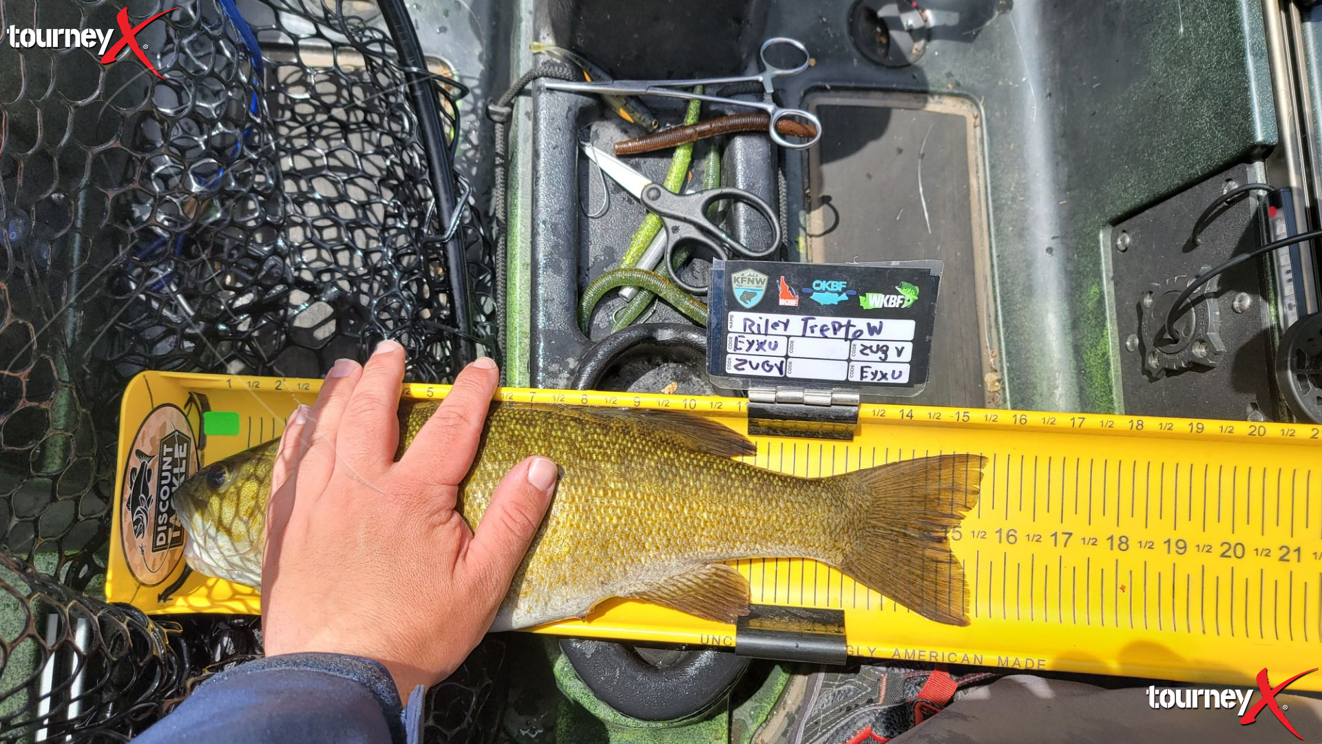 Riley Treptow - 15.5 inch smallmouth
