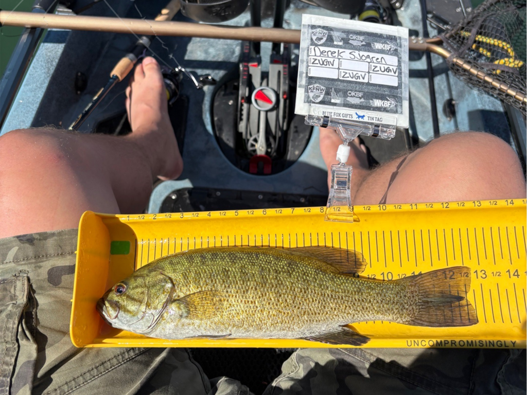 Derek Sjogren - 12.75 inch smallmouth