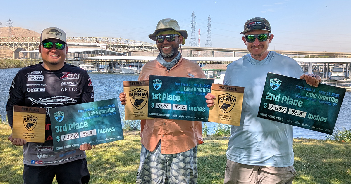 KFNW Tour Event 2 - Columbia River - Top 3 and Big Bass