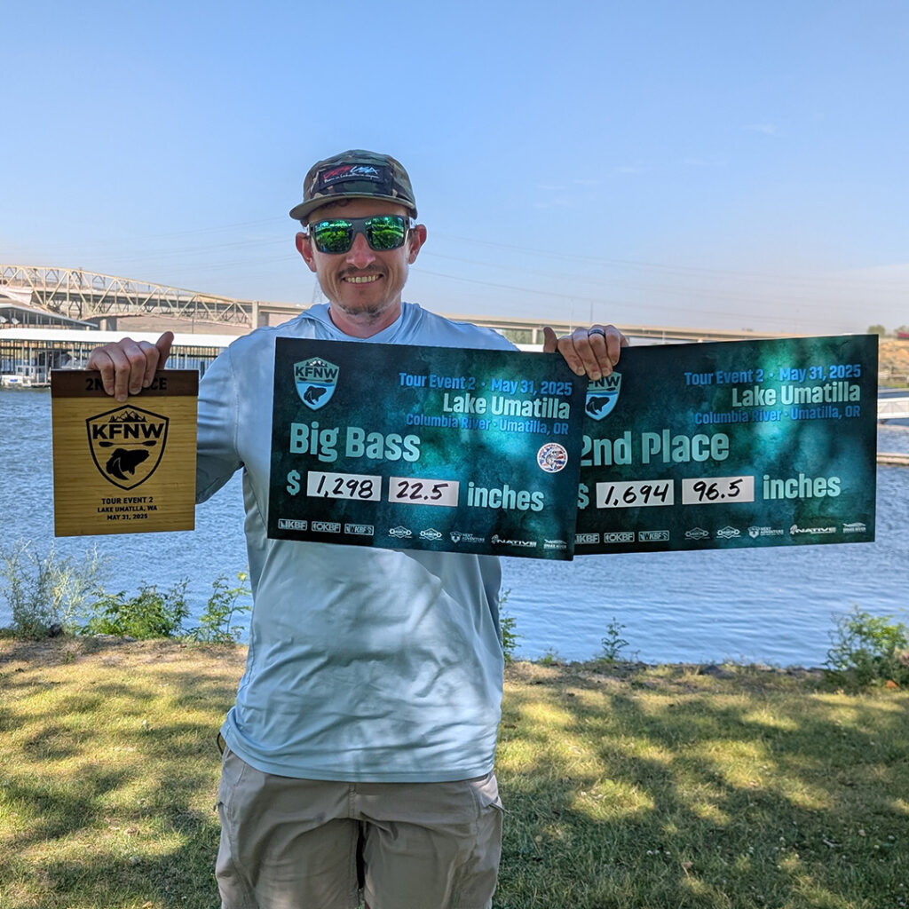 KFNW Tour Event 2 - Columbia River - 2nd Place and Big Bass- Corel carlile